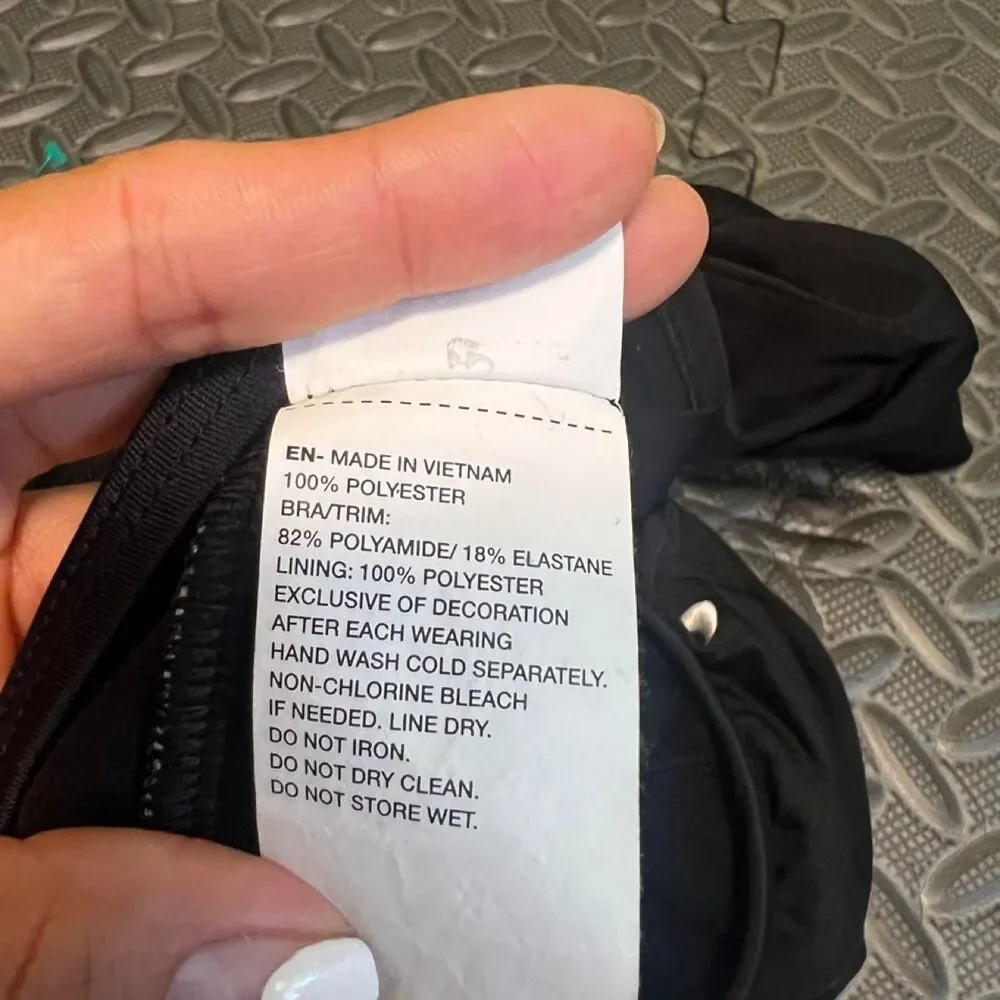 Nike Women's Black Bikini-and-tankini-tops